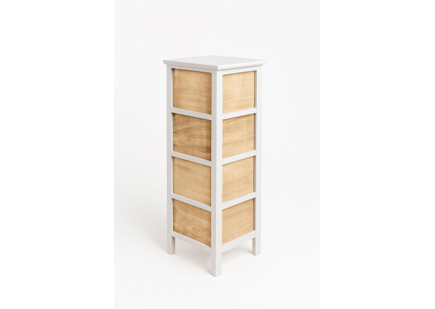 Cómoda Estreita Lanosy 4 Gavetas