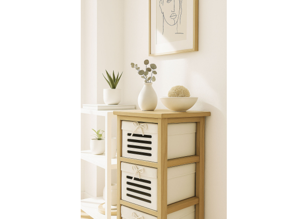 Cómoda Estreita Shomni 3 Gavetas