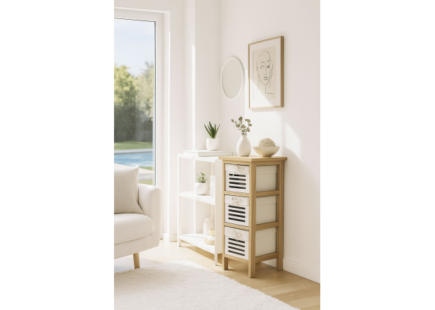 Cómoda Estreita Shomni 3 Gavetas