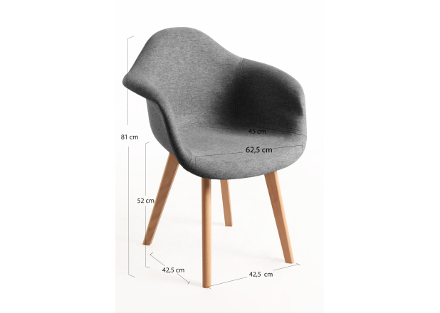 Silla Luba Tela