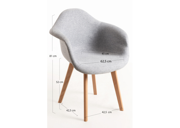 Silla Luba Tela