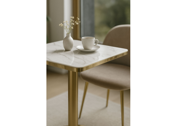 Mesa Roffi Cuadrada 70cm Golden