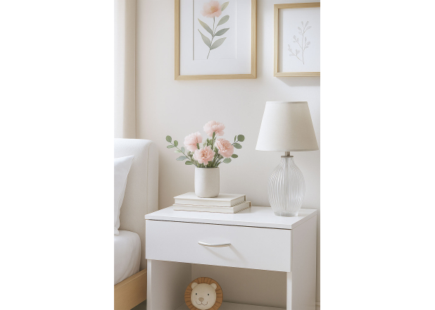 Mesa de cabeceira Nelyce com 1 gaveta