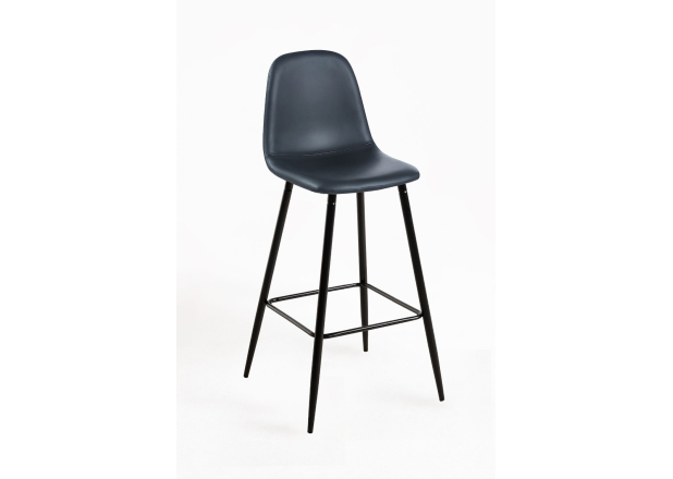 Taburete Black Leo Polipiel