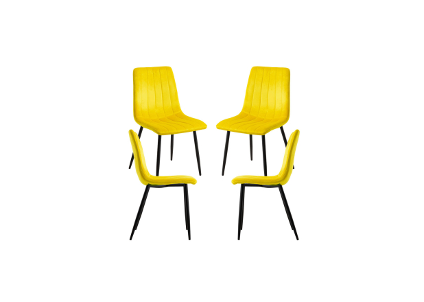 Pack 4 Sillas Hurl Terciopelo