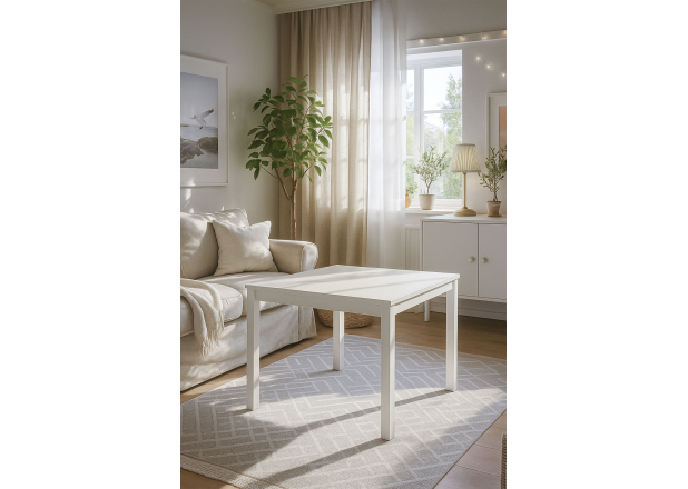Mesa Centro Nait 60x60cm Blanco