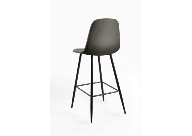 Taburete Black Leo Tela