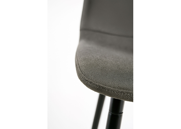 Taburete Black Leo Tela