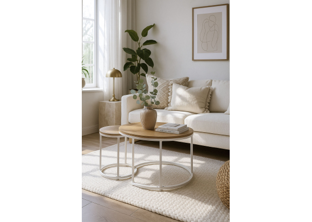 Conjunto de 2 mesas Renty Center