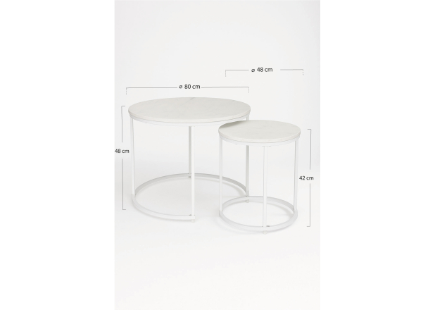 Conjunto de 2 mesas Renty Center