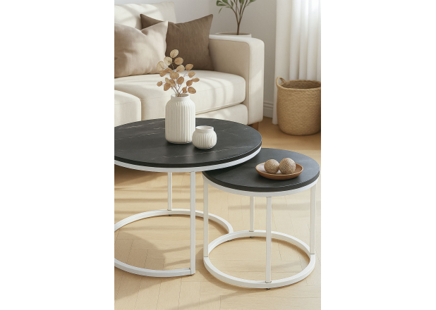 Conjunto de 2 mesas Renty Center