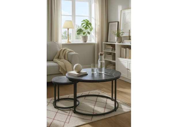 Conjunto de 2 mesas Renty Center