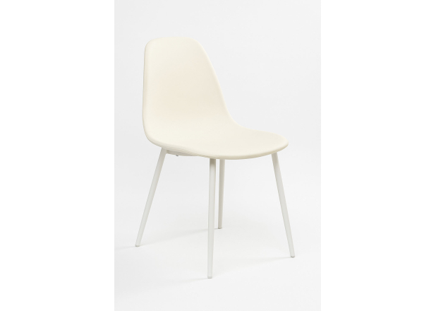 Cadeira White Leo Tecido