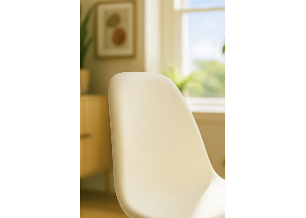 Silla White Leo Tela