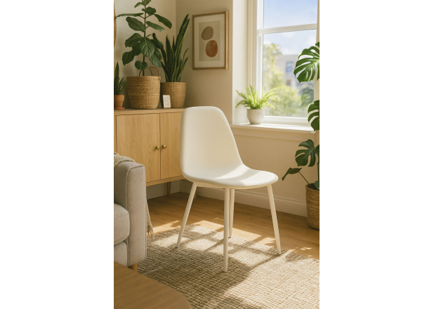 Silla White Leo Tela