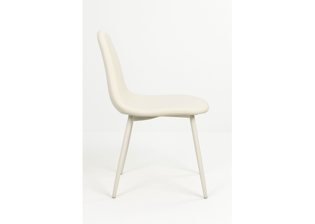 Cadeira White Leo Tecido