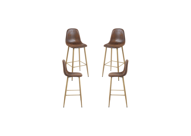 Pack 4 Taburetes Leo Polipiel