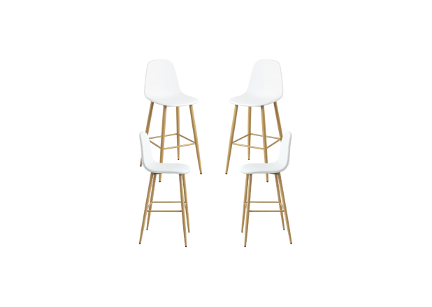 Pack 4 Bancos Leo Couro Sintético