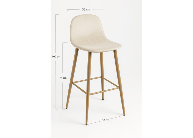 Taburete Leo Terciopelo