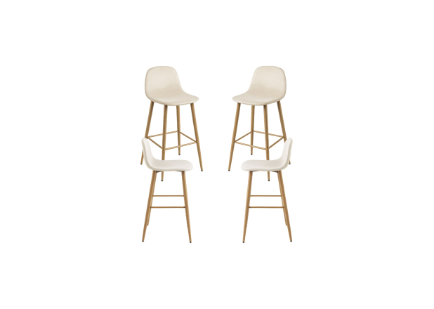 Pack 4 Taburetes Leo Terciopelo