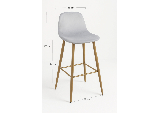 Taburete Leo Terciopelo