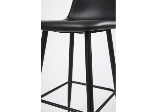 Pack 4 Taburetes Black Teok Polipiel