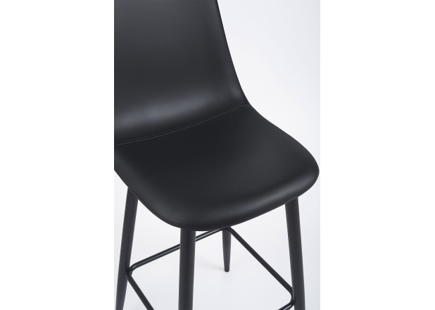 Pack 4 Taburetes Black Teok Polipiel