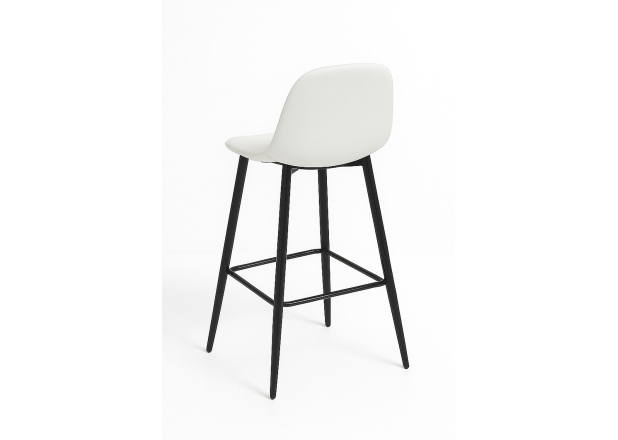 Taburete Black Leo Polipiel