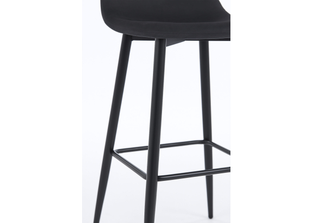 Banco Black Leo Couro Sintético Marrom Vintage