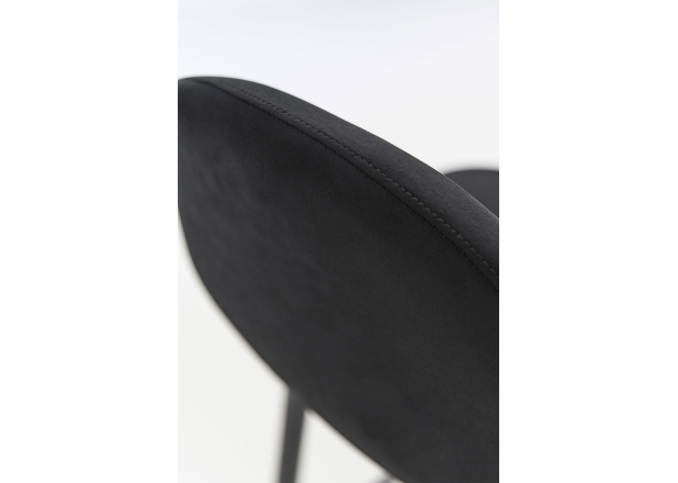 Banco Black Leo Couro Sintético Marrom Vintage