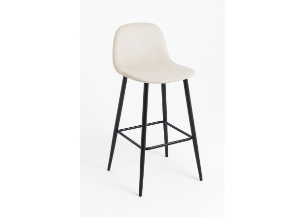 Banco Black Leo Couro Sintético Marrom Vintage