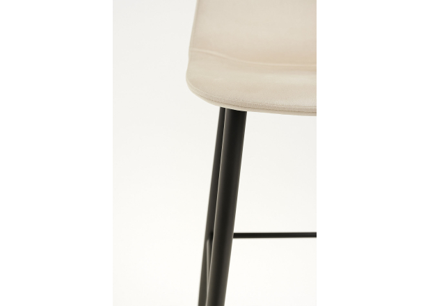 Banco Black Leo Couro Sintético Marrom Vintage