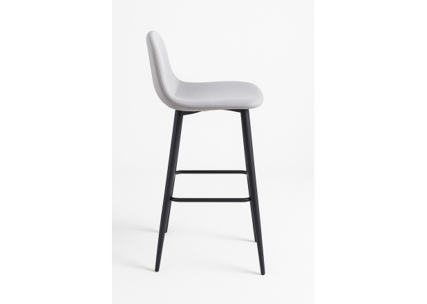 Banco Black Leo Couro Sintético Marrom Vintage