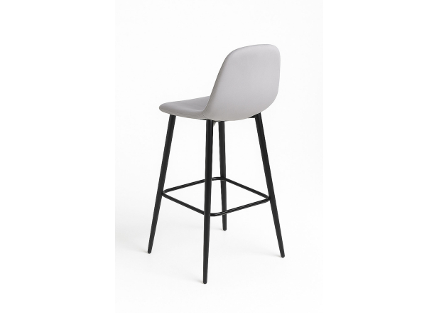 Banco Black Leo Couro Sintético Marrom Vintage