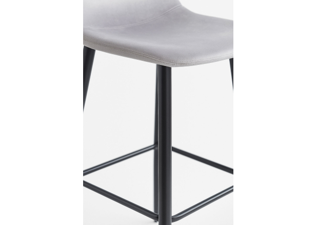Taburete Black Leo Terciopelo