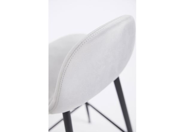 Banco Black Leo Couro Sintético Marrom Vintage