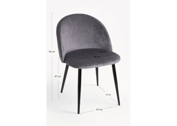 Silla Black Hill Terciopelo