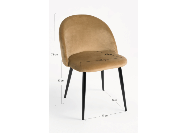 Silla Black Hill Terciopelo