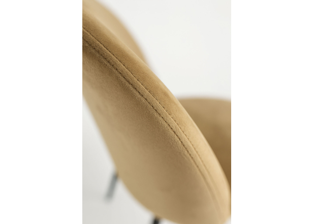 Cadeira de veludo preto Hill