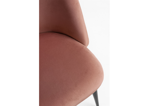 Cadeira de veludo preto Hill