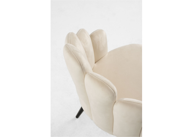 Silla Hanpe Terciopelo Patas Negras