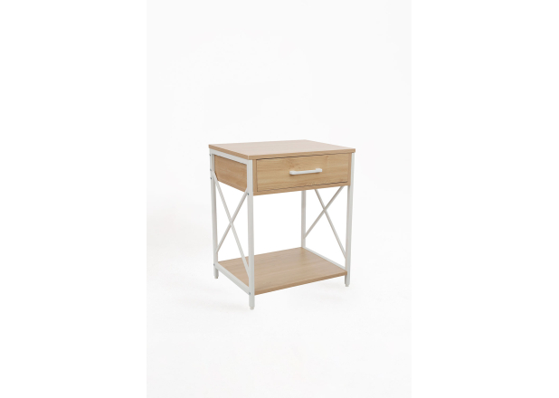 Mesa de cabeceira Lysle com gaveta