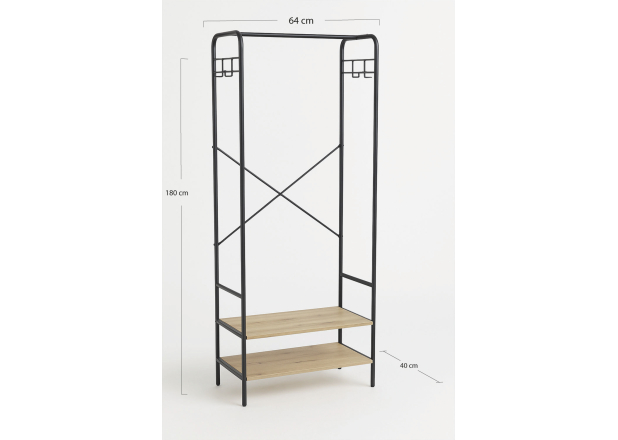 Armário com Prateleiras Zalu 64x40x180cm