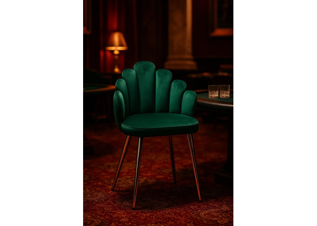 Silla Hanpe Gold Terciopelo