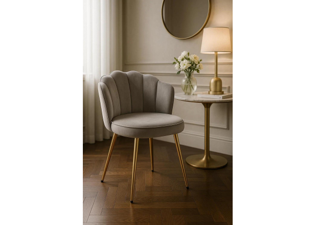 Silla Menpu Gold Terciopelo