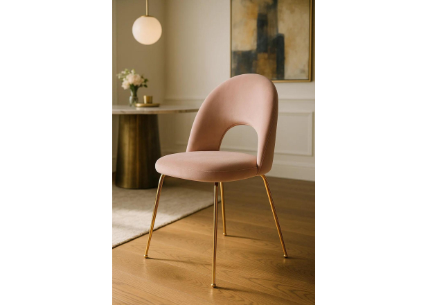 Silla Wedan Gold Terciopelo