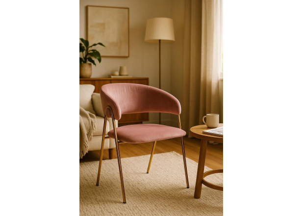 Silla Huldi Gold Terciopelo