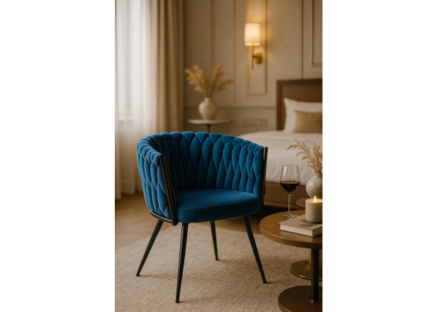 Silla Dinu Black Terciopelo