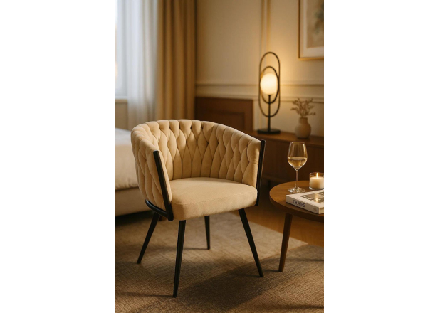 Silla Dinu Black Terciopelo