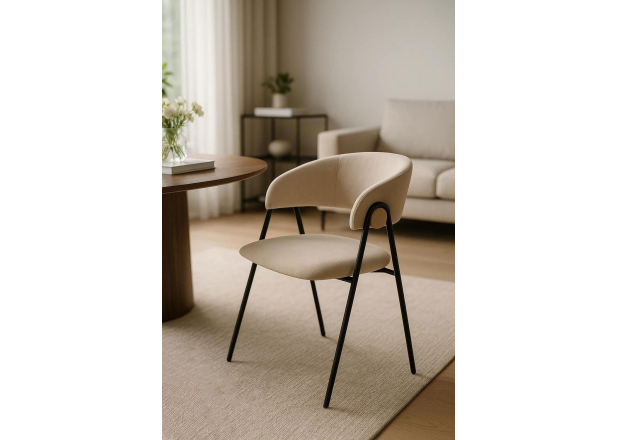 Silla Huldi Black Terciopelo